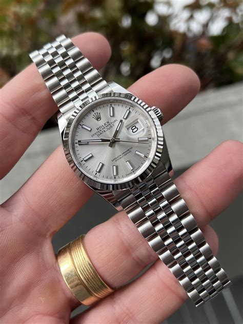 rolex 126234 silver dial|rolex datejust 36 126234.